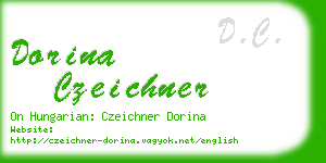 dorina czeichner business card